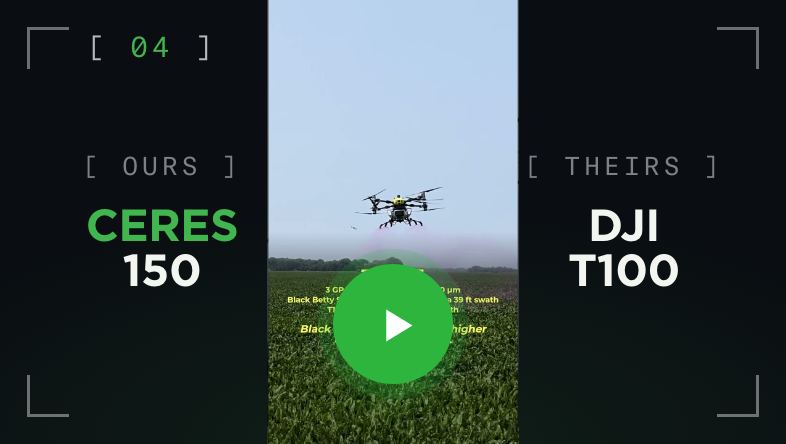 Ceres 150 versus DJI T100, play video